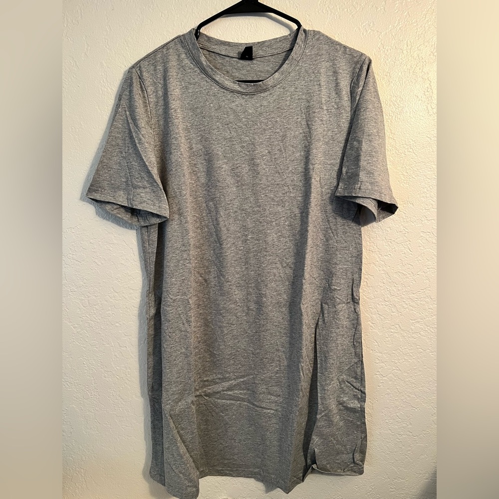 Shein grey t shirt dress